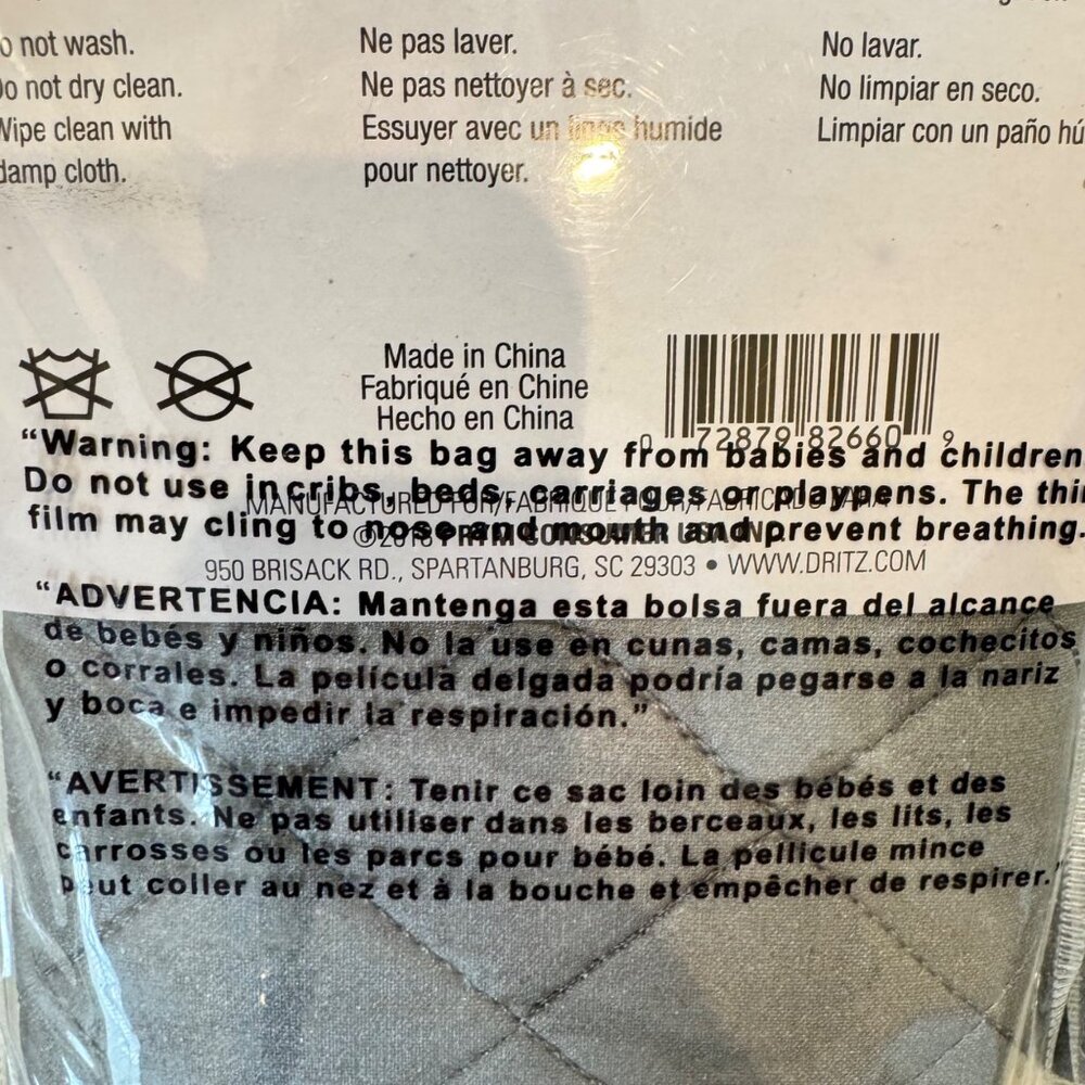 Dritz Magnetic Ironing Pad 33x18.5in Heat Reflective Cotton Set of 2 - Picture 6 of 13